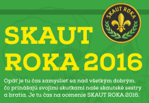 Je tu čas na ocenenie SKAUT ROKA, nominovať môžete do konca januára