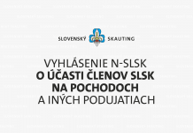 Vyhlásenie Náčelníctva Slovenského skautingu o účasti členov SLSK na pochodoch a iných podujatiach