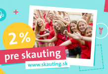 Rozhodujete sa, komu tento rok darujete svoje 2%? Podporte skauting