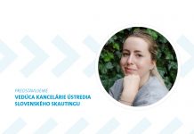 Predstavujeme novú vedúcu kancelárie Ústredia Slovenského skautingu