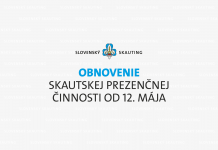 Skautská prezenčná činnosť obnovená od 12. mája. Pozrite si aktuálne záväzné pravidlá